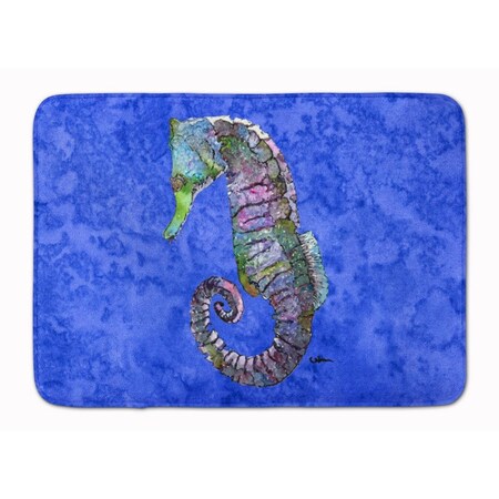Carolines Treasures Seahorse Machine Washable Memory Foam Mat 8639RUG